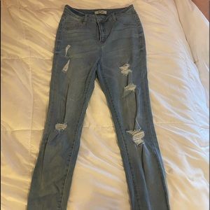 Refuge Ripped Skinny Jeans High Waisted